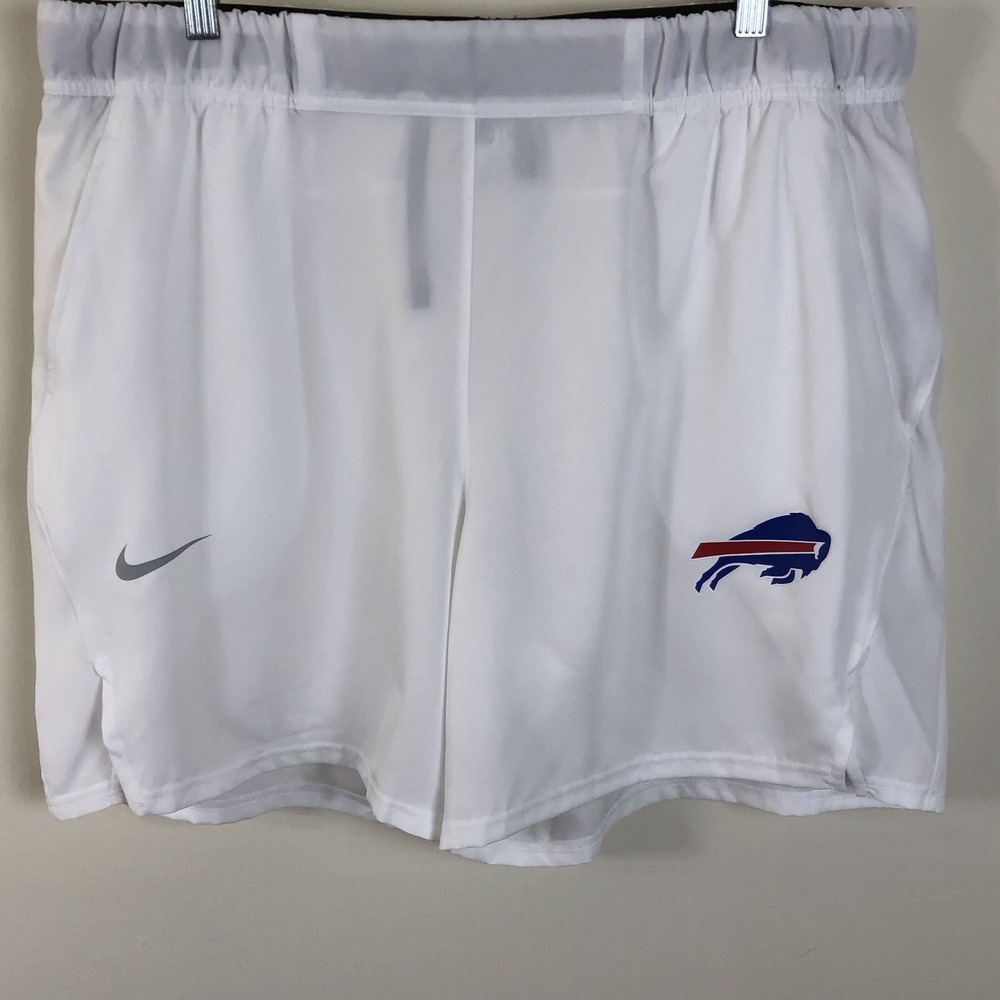 Buffalo Bills Nike Dri-Fit NFL Athletic Shorts Men's Sz 2XL White Football